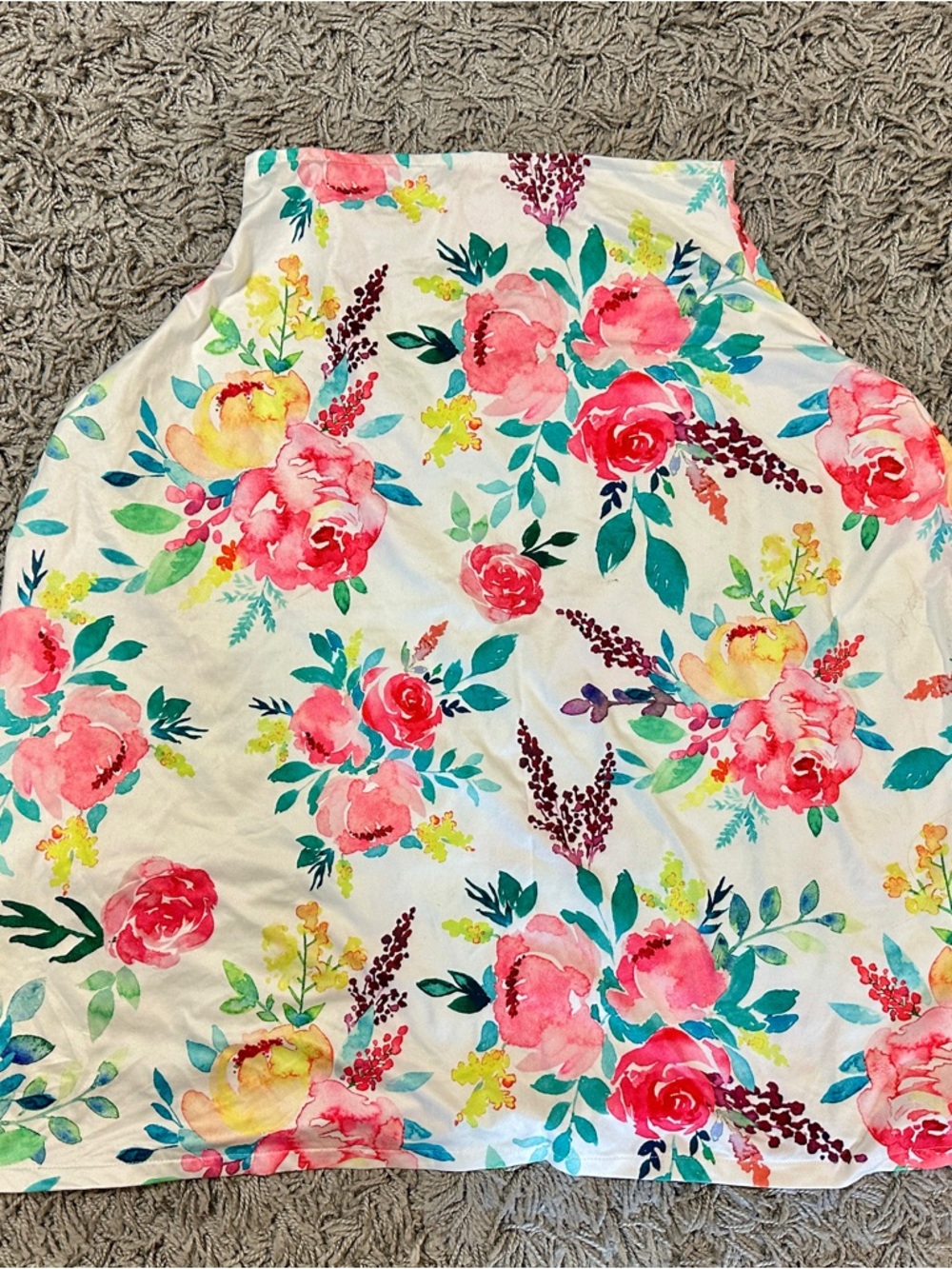 Tanofar Girls Floral Car Seat Cover- Pink, Yellow & Teal